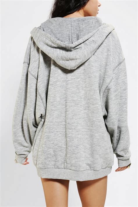 dark gray oversized hoodie.